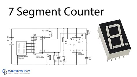 object counter with 7 segment display|7 Segment Counter Display Circuit Using Ic 555 And .
